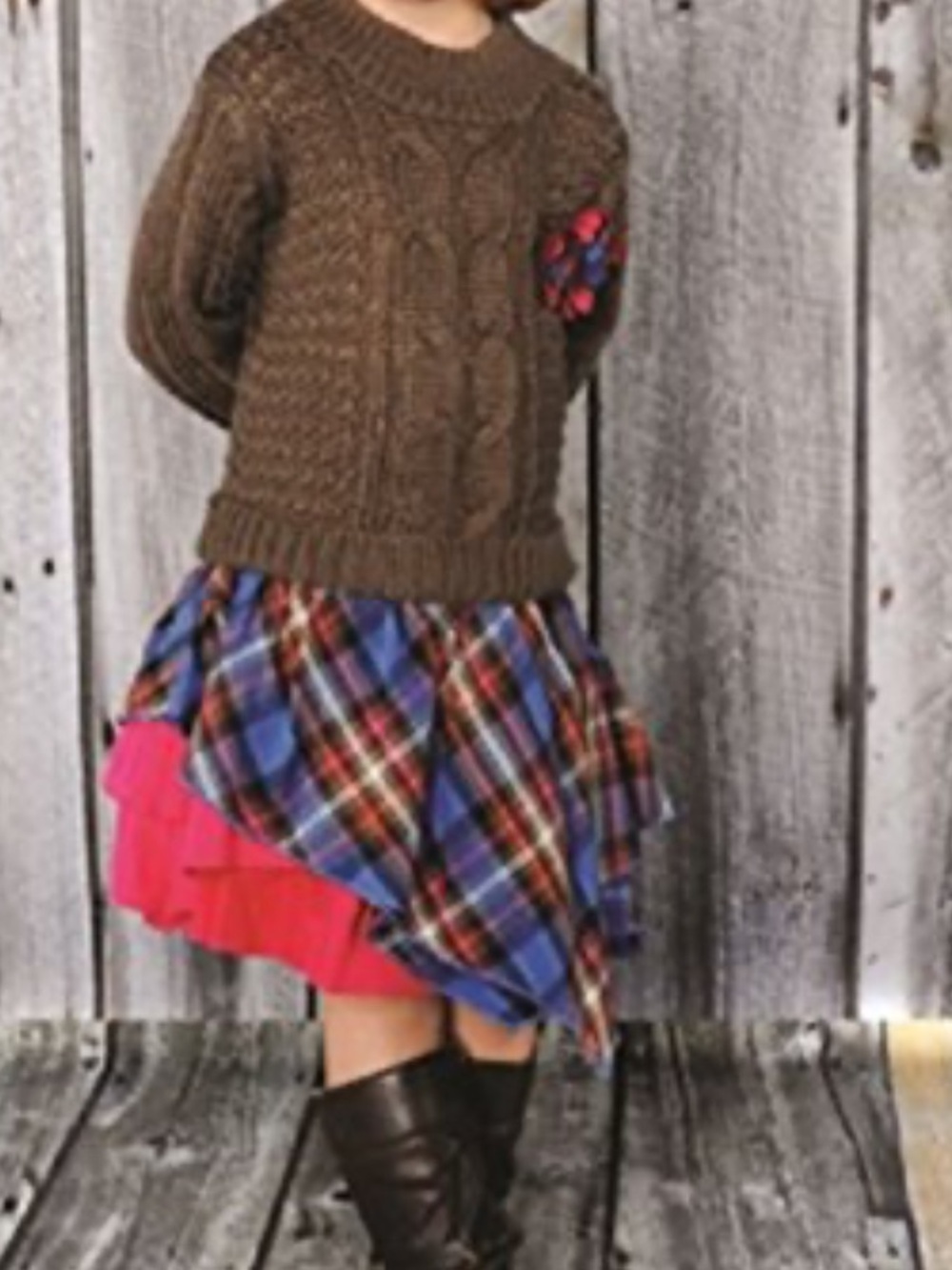 Eliane et Lena girls' sweater dress